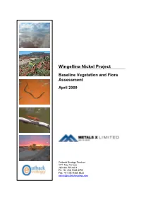 Baseline Vegetation and Flora Assessment
