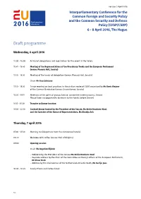 Draft Programme