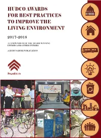 Hudco Awards for Best Practices to Improve the Living Environment 2017-2018