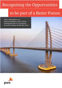 To Be Part of a Better Future Recognising the Opportunities