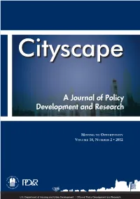 A Journal of Policy Development and Research