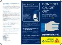Don't Get Caught Out!