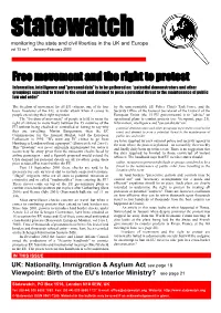 Free Movement and the Right to Protest