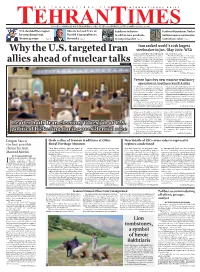 Why the U.S. Targeted Iran Allies Ahead of Nuclear Talks