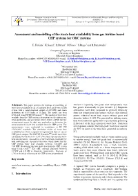 Assessment and Modelling of the Waste Heat Availability from Gas Turbine Based CHP Systems for ORC Systems