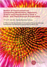 Comparing Meditation, Hypnosis, Trance and Psychedelics from a First- and Third-Person Perspective