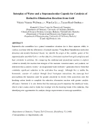 Interplay of Water and a Supramolecular Capsule for Catalysis of Reductive Elimination Reaction from Gold
