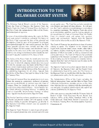 Introduction to the Delaware Court System