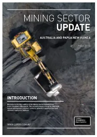 Mining Sector Update