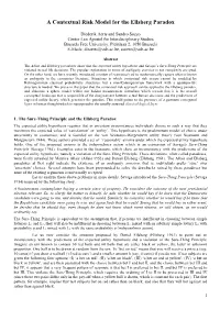 A Contextual Risk Model for the Ellsberg Paradox