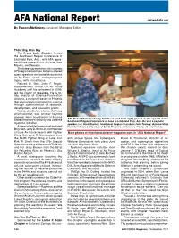 AFA National Report Natrep@Afa.Org by Frances Mckenney, Assistant Managing Editor