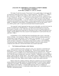 ANALYSIS of AGREEMENT CONTAINING CONSENT ORDERS to AID PUBLIC COMMENT in the Matter of Mylan N.V., File No