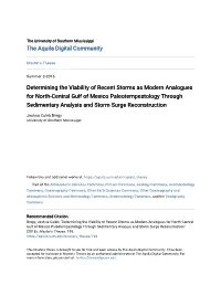 Determining the Viability of Recent Storms As Modern Analogues For