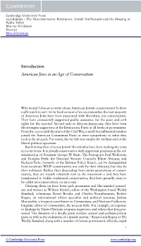 Introduction American Jews in an Age of Conservatism