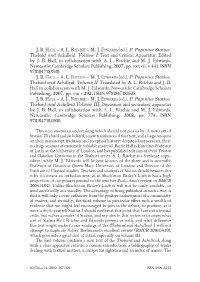 J. B. Hall – A. L. Ritchie – M. J. Edwards (Ed.), P. Papinius Statius