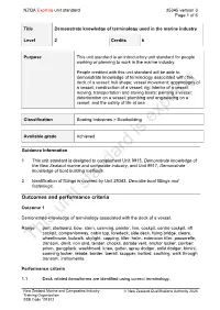 Outcomes and Performance Criteria