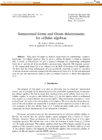 Seminormal Forms and Gram Determinants for Cellular Algebras