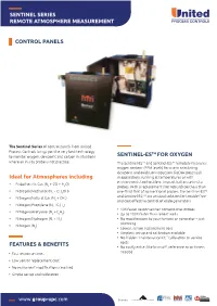 Sentinel Series Remote Atmosphere Measurement