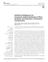 Artificial Intelligence for Computer-Aided Synthesis