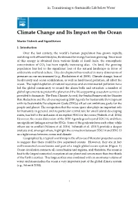 Climate Change and Its Impact on the Ocean