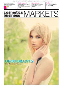 DEODORANTS Propelling Innovations IFC CBM 0715 Contents Passed Layout 1 06/07/2015 11:34 Page 2