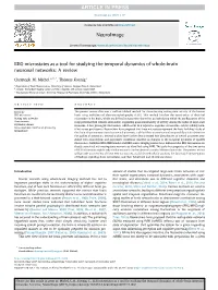 EEG Microstates As a Tool for Studying the Temporal Dynamics of Whole-Brain Neuronal Networks: a Review