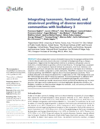 Integrating Taxonomic, Functional, and Strain-Level Profiling of Diverse