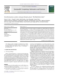 An Information-Centric Energy Infrastructure: the Berkeley Viewଝ