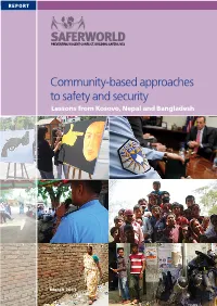 Community-Based Approaches to Safety and Security