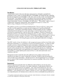 Guidance for Managing Third-Party Risk
