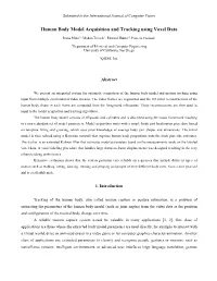 Human Body Model Acquisition and Tracking Using Voxel Data