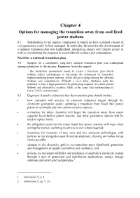 Interim Report: Retirement of Coal Fired Power