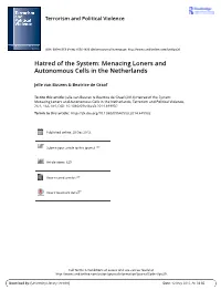 Menacing Loners and Autonomous Cells in the Netherlands