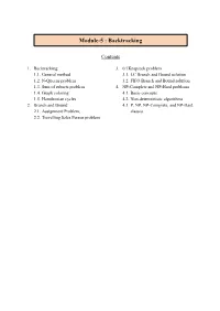 Module 5: Backtracking