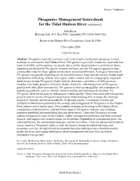 Phragmites Management Sourcebook for the Tidal Hudson River(And Beyond)