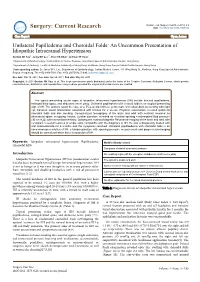 Unilateral Papilledema and Choroidal Folds: an Uncommon Presentation