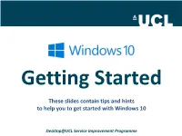 Windows 10 Quick Start Guide