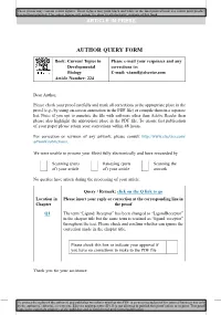 Author Query Form