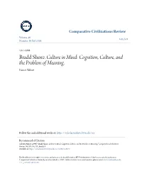 Bradd Shore. Culture in Mind: Cognition, Culture, and the Problem of Meaning