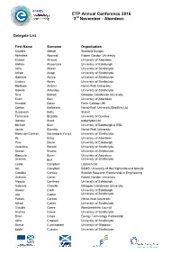 Delegate List