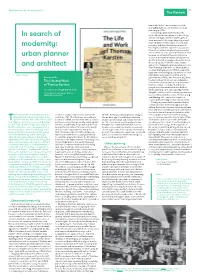 In Search of Modernity: Urban Planner and Architect
