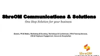 Shreom Communications & Solutions
