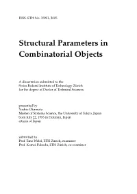 Structural Parameters in Combinatorial Objects