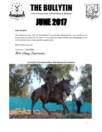 THE BULLYTIN Official News Letter of Field Marshal Shellhole
