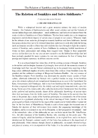 The Relation of Samkhya and Saiva Siddhanta