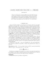 A Slicing Obstruction from the 10/8+4 Theorem 1