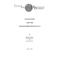 Extinction and the Endangered Species Act1