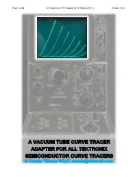 Of 38 an Inexpensive VTCT Adapter for All Tektronix Scts Version. 1.04.1