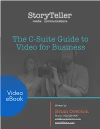The C-Suite Guide to Video for Business