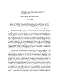 Visual Design in Video Games